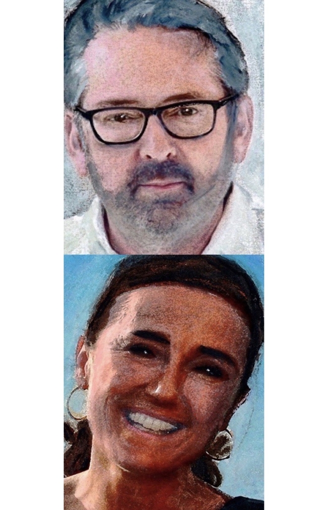 Over ons geschilderd portret van Ad van den Boom en Lydia Medinger